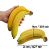 Woration Realistic Artificial 3 Heads Banana Bunch Lifelike Fruit Decor