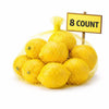 Fresh lemons, 8 Count