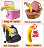BOHEM'S Banana Keeper On The Go Outdoor Travel Case BPA-Free Fruit Protector Portable Banana Holder Cute Carrier Storage Box 2 Pack Yellow (Banana Keeper)