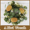 LUEYAO Fake Kiwi Fruit Yellow Lifelike for Kitchen Party Decor 6PCS