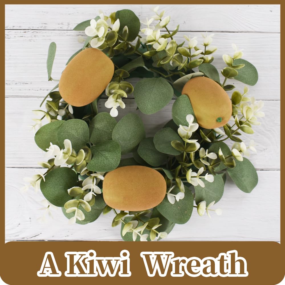 LUEYAO Fake Kiwi Fruit Yellow Lifelike for Kitchen Party Decor 6PCS