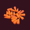 AIICraft Mini Carrots for Crafts 20 Vegetable Fresh Loose CarrotHandcrafted Decorative Home Garden
