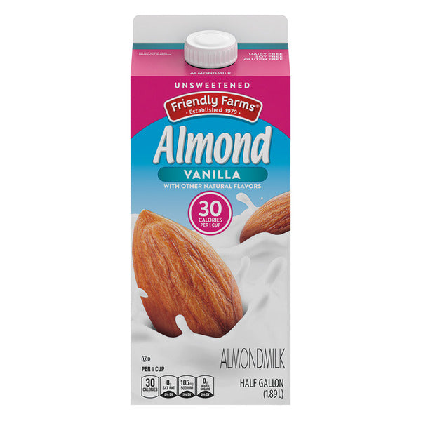Friendly Farms Vanilla Unsweetened Almondmilk 64 fl oz