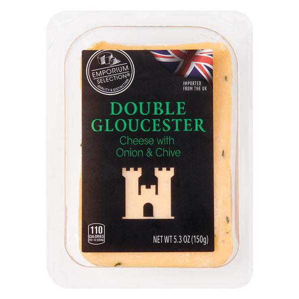 Emporium Selection Onion & Chive Double Gloucester Cheese 5.3 oz