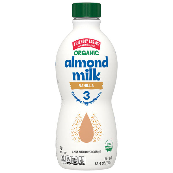 Friendly Farms Organic Almond Milk, Vanilla 32 fl oz