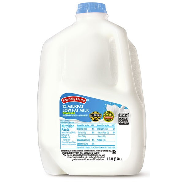 Friendly Farms 1% Low Fat Milk 1 gal