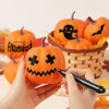 Artgar Orange Artificial Pumpkins, Harvest Decor Foam Pumpkin 8 PCS Set