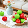 Lorigun 20 Pcs Fake Apples, Artificial Fruits Faux Red Apples for Home Decoration Christmas Party Lifelike Apple for Crafts, Fake Fruits for Kitchen Display Photography Prop, 10 Red+10 Green