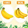 3 Heads Fake Banana, Artificial Plastic Bananas Bulk, Faux Bananas Bunch