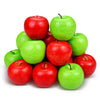 Lorigun 20 Pcs Fake Apples, Artificial Fruits Faux Red Apples for Home Decoration Christmas Party Lifelike Apple for Crafts, Fake Fruits for Kitchen Display Photography Prop, 10 Red+10 Green