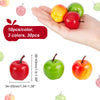 CHGCRAFT 30Pcs 3 Styles Realistic Fake Fruit Artificial Lifelike Mix Apple Mini Artificial Apple Fake Fruit Simulation Foam Fruits for Home Kitchen Photography Party Decoration