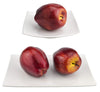 JEDFORE Fake Dark Red Apple Simulation Artificial Lifelike Plastic Red Delicious Apples Set Fake Fruit for Home House Kitchen Wedding Party Decoration Photography (8Pcs)
