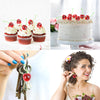 FOIMAS 50pcs Artificial Fruit Cherries,Lifelike Fake Cherry Simulation Decor for Home Decoration Photo Prop Craft Supply