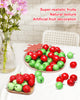 Liobelon 40 Pieces Mini Artificial Apples Mini Fake Apples