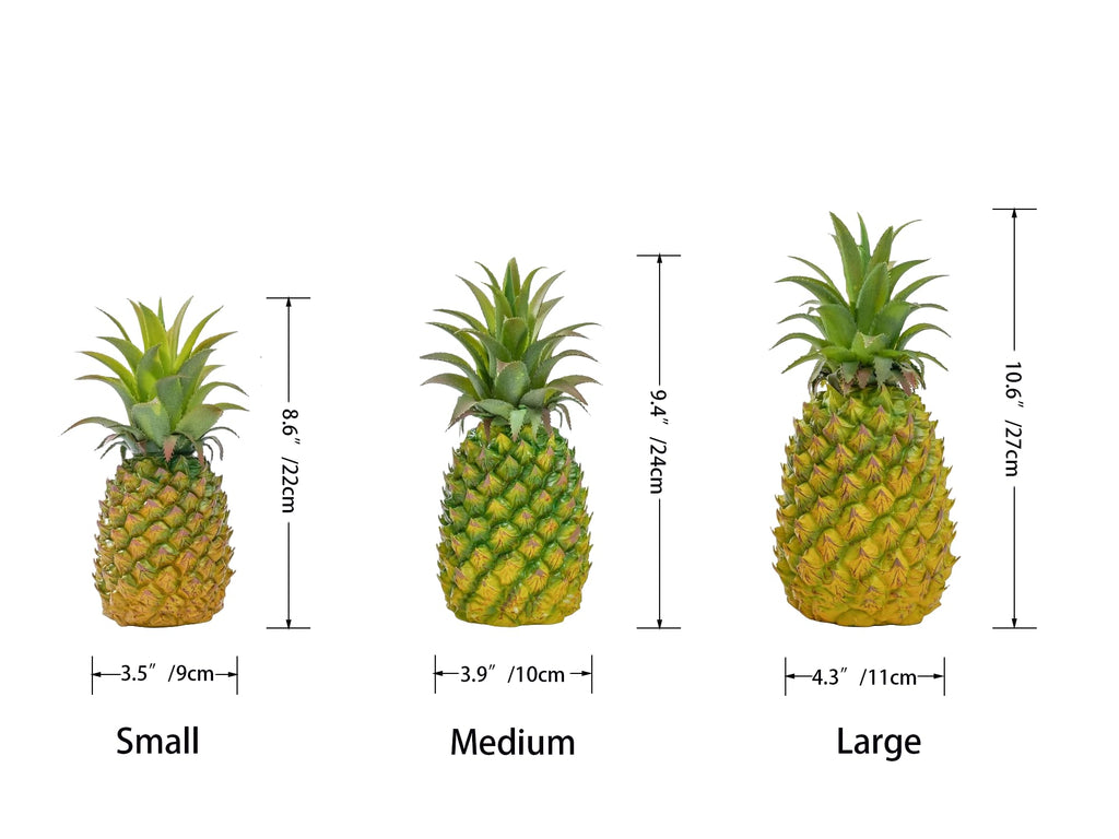 QIRMIZI Artificial Pineapple -Simulated Fruit Decoration, Lifelike Fake Fruit Model, Perfect for Home Decor, Kitchen, Party & Photography Prop – Realistic & Eco-Friendly,Green Large