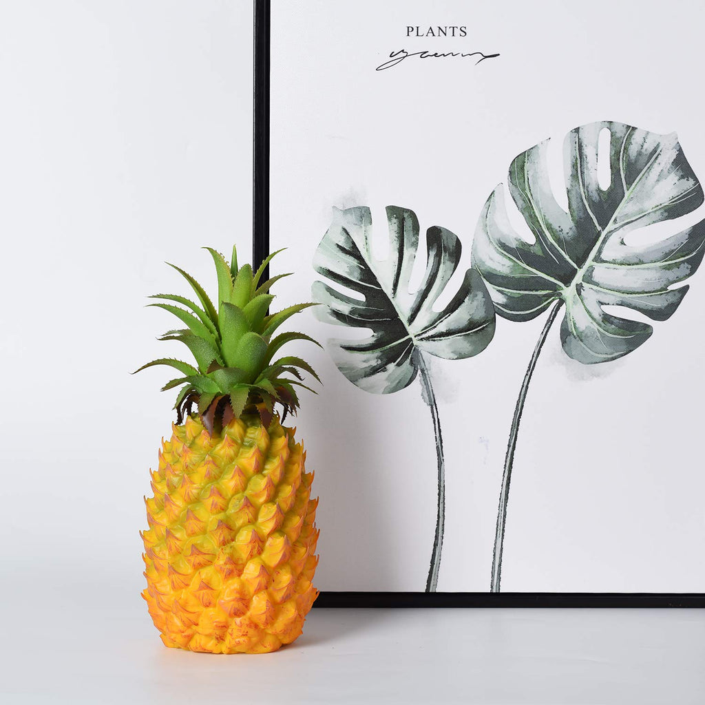 Lvydec Artificial Pineapple, Realistic Artificial Fruit Fake Pineapple for Home Cabinet Table Party Decoration (10.2")