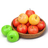 Lorigun 12 Pcs Artificial Apples, Fake Fruits Faux Apples for Home Decoration Christmas Party Lifelike Apple for Crafts, Fake Fruits for Kitchen Display Photography Prop, 8 Red+2 Yellow+2 Green