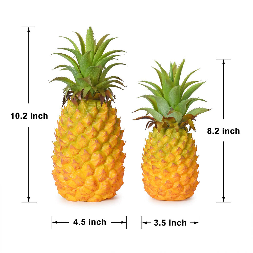 Lvydec Artificial Pineapple, Realistic Artificial Fruit Fake Pineapple for Home Cabinet Table Party Decoration (8.2")