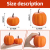 Artgar Orange Artificial Pumpkins, Harvest Decor Foam Pumpkin 8 PCS Set