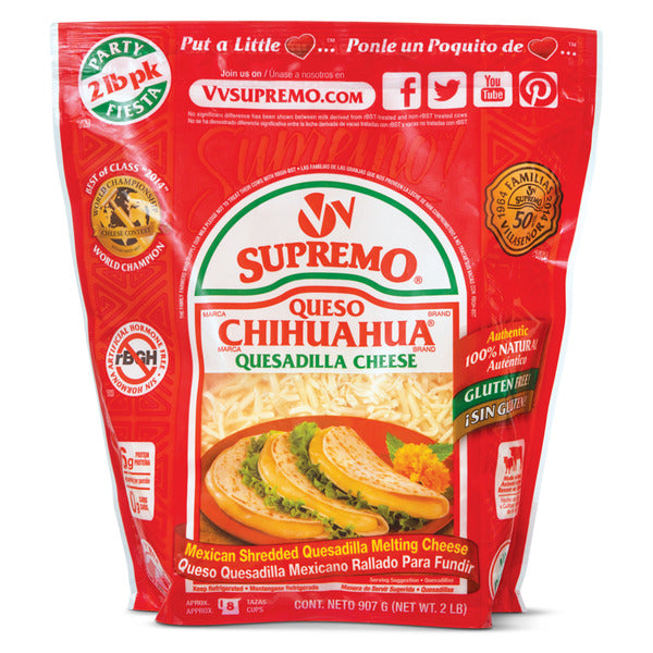 V&V Supremo Shredded Queso Chihuahua Cheese 32 oz