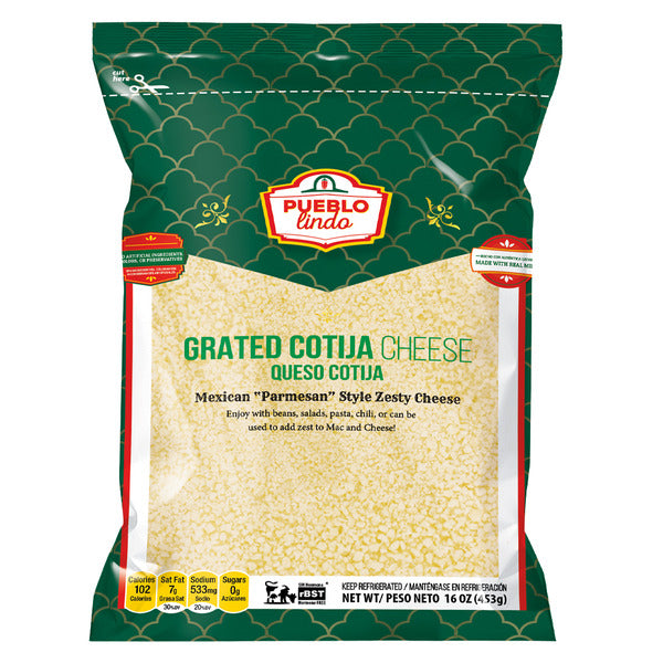 Pueblo Lindo Grated Cotija Cheese 16 oz
