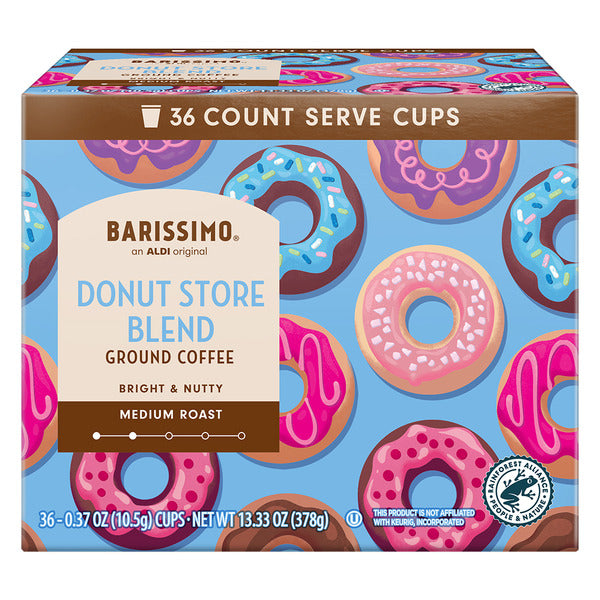 Barissimo Donut Store Blend Medium Roast Coffee 36 ct
