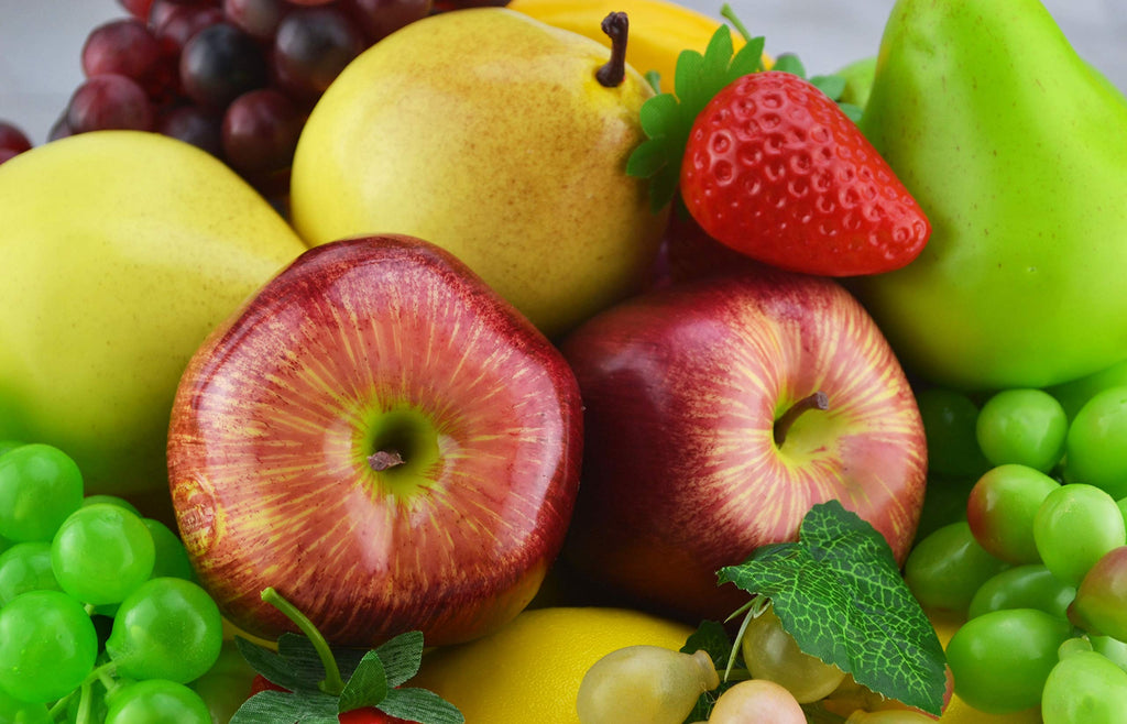 JEDFORE Artificial Lifelike Fake Dark Red Apple Simulation Red Delicious Apples Set Fake Fruit for Home House Kitchen Wedding Party Decoration Photography - Set of 12