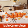 Artgar Orange Artificial Pumpkins, Harvest Decor Foam Pumpkin 8 PCS Set