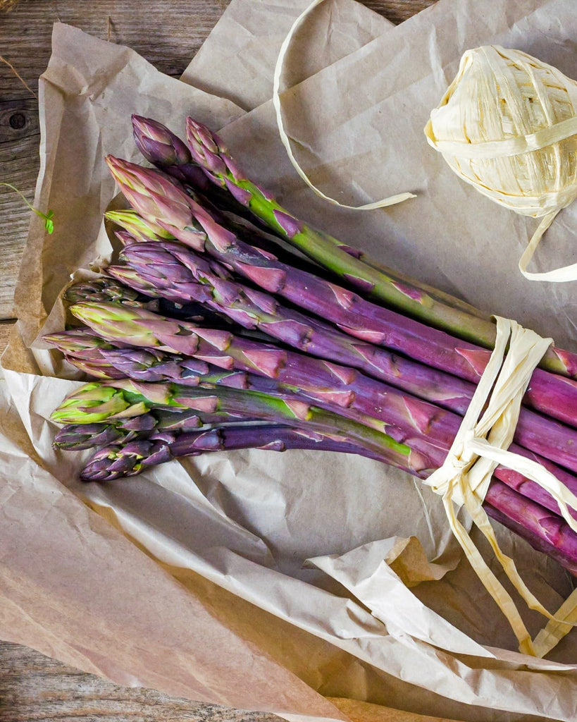 Fresh Purple Asparagus by RawJoy Farms
