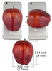 JEDFORE Fake Dark Red Apple Simulation Artificial Lifelike Plastic Red Delicious Apples Set Fake Fruit for Home House Kitchen Wedding Party Decoration Photography (8Pcs)