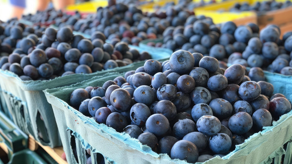 Fresh Blueberries by RawJoy Farms.