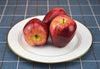 JEDFORE Artificial Lifelike Fake Dark Red Apple Simulation Red Delicious Apples Set Fake Fruit for Home House Kitchen Wedding Party Decoration Photography - Set of 12