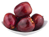 JEDFORE Fake Dark Red Apple Simulation Artificial Lifelike Plastic Red Delicious Apples Set Fake Fruit for Home House Kitchen Wedding Party Decoration Photography (8Pcs)