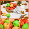 Lorigun 12 Pcs Artificial Apples, Fake Fruits Faux Apples for Home Decoration Christmas Party Lifelike Apple for Crafts, Fake Fruits for Kitchen Display Photography Prop, 8 Red+2 Yellow+2 Green