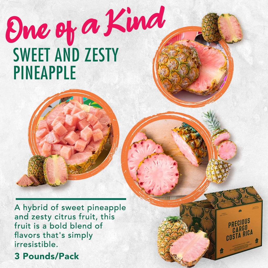 Melissa’s Produce Pinkglow® Pineapple – Fresh, Naturally Pink Pineapple with Sweet Tropical Flavor – Packed with Lycopene & Vitamin C – Grown in Costa Rica, Hand Selected
