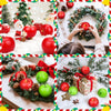 Lorigun 20 Pcs Fake Apples, Artificial Fruits Faux Red Apples for Home Decoration Christmas Party Lifelike Apple for Crafts, Fake Fruits for Kitchen Display Photography Prop, 10 Red+10 Green