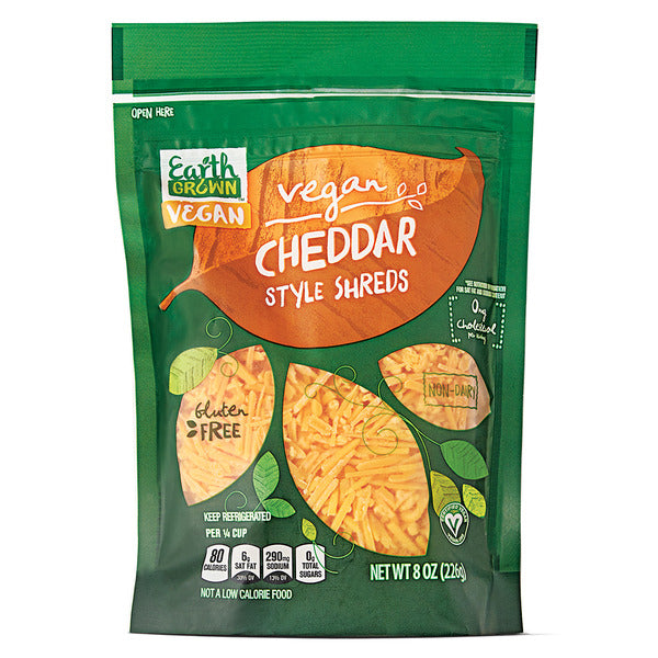 Earth Grown Vegan Cheddar Style Shreds 7 oz