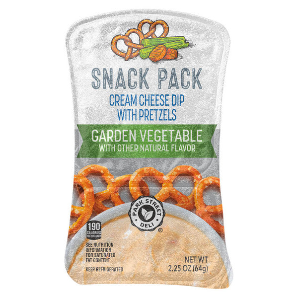 Park Street Deli Garden Vegetable Cream Cheese Dip with Pretzels 2.25 oz