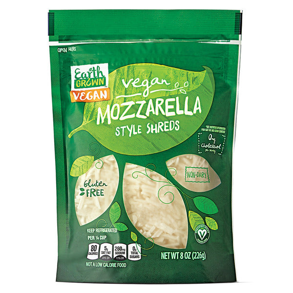 Earth Grown Vegan Mozzarella Style Shreds 7 oz