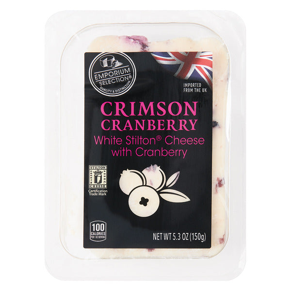Emporium Selection Crimson Cranberry White Stilton Cheese with Cranberry 5.3 oz