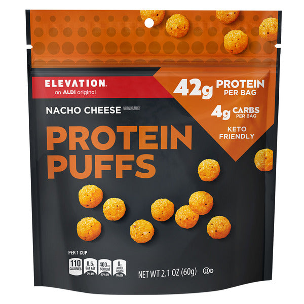 Elevation Nacho Cheese Protein Puffs 2.1 oz