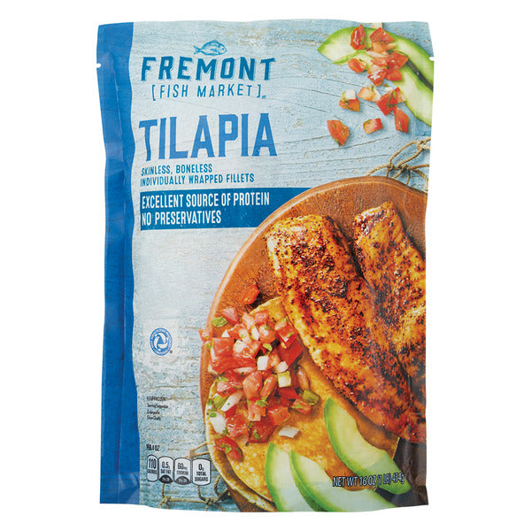 Fremont Fish Market Tilapia Fillets 16 oz