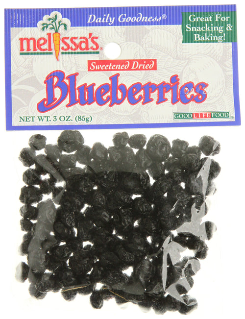 Melissa's Organic Dried Blueberries, 3 packages (3 oz)
