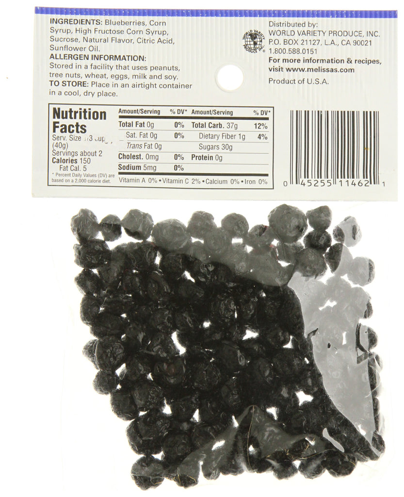 Melissa's Organic Dried Blueberries, 3 packages (3 oz)