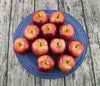 JEDFORE Artificial Lifelike Fake Dark Red Apple Simulation Red Delicious Apples Set Fake Fruit for Home House Kitchen Wedding Party Decoration Photography - Set of 12