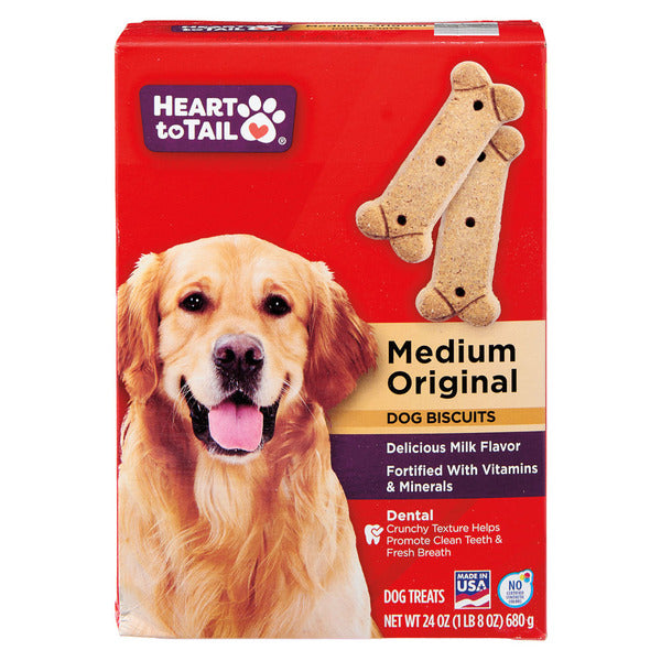 Heart To Tail Medium Original Dog Biscuits 24 oz