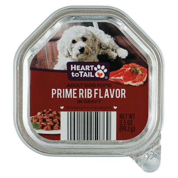 Heart To Tail Dog Entrees 3.5oz, Prime Rib 3.5 oz