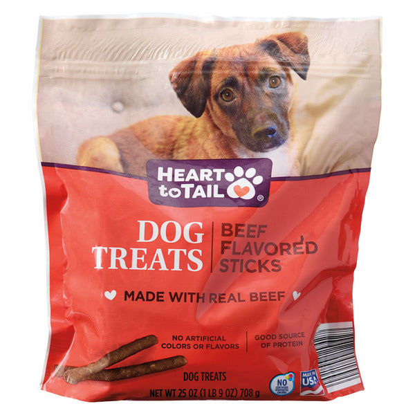 Heart To Tail Beef Flavored Dog Treats 25 oz