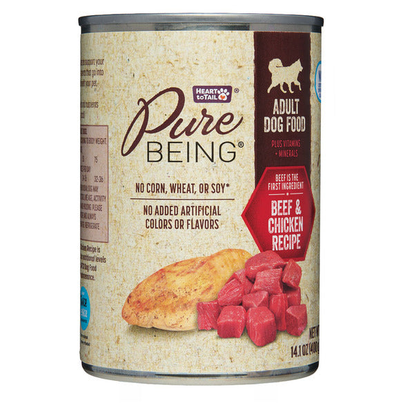 Pure Being Beef & Chicken Recipe Adult Dog Food 14.1 oz