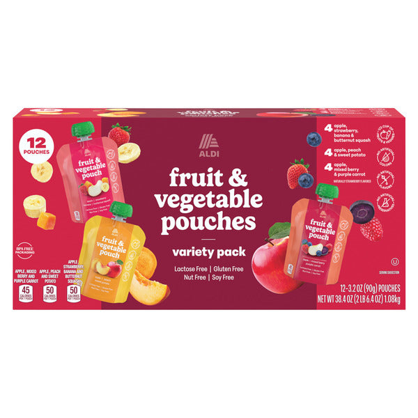 Fruit & Vegetable Pouches - 12 Pouches